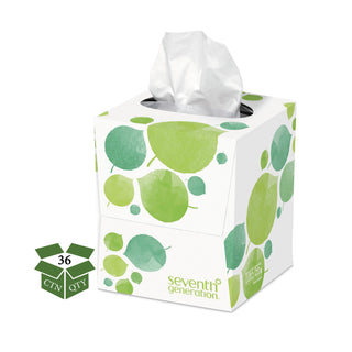 Seventh Generation® 100% Recycled Facial Tissue, 2-Ply, 85 Sheets per Box, 36 Boxes per Case, 3,060 Total (SEV13719-CS)