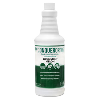 Fresh Products Bio Conqueror 105 Enzymatic Odor Counteractant Concentrate, Cucumber Melon, 1 qt, 12/Carton (FRS12-32BWB-CM-F)