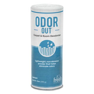 Fresh Products Odor-Out Rug/Room Deodorant, Lemon, 12 oz Shaker Can, 12/Box (12-1400LEM)