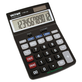 Victor® 1180-3A Black 12-Digit Calculator, Cost/Sell/Margin (VCT1180-3A)