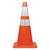 Tatco Traffic Cone, 28h x 14w x 14d, Orange/Silver (TCO25900)