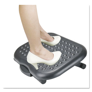 Alera® Relaxing Adjustable Footrest, 13.75w x 17.75d x 4.5 to 6.75h, Black (ALEFS212)