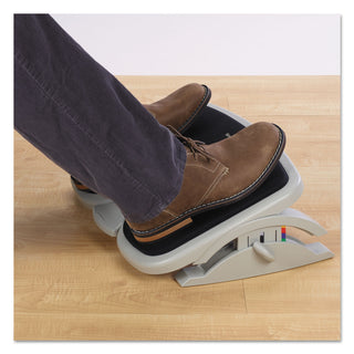 Kensington® SoleMate Comfort Footrest with SmartFit System, 21.5w x 14d x 3.5h to 5h, Gray/Black (KMW56144)