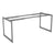 Alera® Open Office Desk Series Adjustable O-Leg Desk Base, 30" Deep, Silver (ALELSTB30GR)