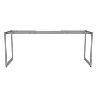 Alera® Open Office Desk Series Adjustable O-Leg Desk Base, 24" Deep, Silver (ALELSTB24GR)