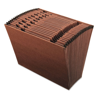 Pendaflex® Earthwise by Pendaflex 100% Recycled Indexed Expanding File, 21 Sections, Letter Size, Red Fiber (ESSER17A)