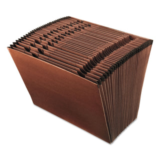 Pendaflex® Earthwise by Pendaflex 100% Recycled Indexed Expanding File, 31 Sections, Letter Size, Red Fiber (ESSER17D)