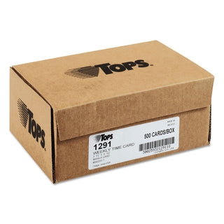 TOPS™ Time Clock Cards, Replacement for 331-10, Two Sides, 3.5 x 8.5, 500/Box (TOP1291)