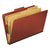 Pendaflex® Six-Section Pressboard Classification Folders, 2" Expansion, 2 Dividers, 6 Fasteners, Legal Size, Red Exterior, 10/Box (ESS2257R)