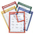 C-Line® Reusable Dry Erase Pockets, Easy Load, 9 x 12, Assorted Primary Colors, 25/Pack (CLI42620)