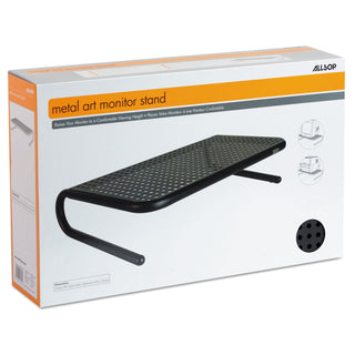 Allsop® Metal Art Monitor Stand, 18 1/2 x 12 1/4 x 5 1/4, Black (ASP30336)
