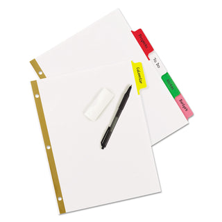 Avery® Write & Erase Big Tab Paper Dividers, 5-Tab, Multicolor, Letter (AVE23076)