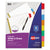 Avery® Write & Erase Big Tab Paper Dividers, 8-Tab, Multicolor, Letter (AVE23079)