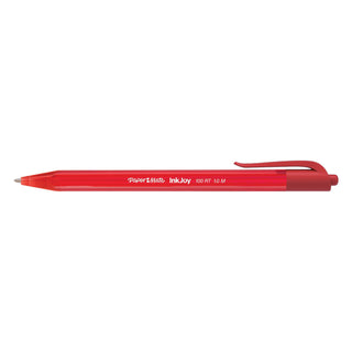 Papermate® InkJoy 100 RT Retractable Ballpoint Pen, Medium 1mm, Red Ink/Barrel, Dozen (PAP1951252)