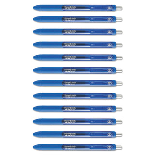 Papermate® InkJoy Retractable Gel Pen, Micro 0.5mm, Blue Ink/Barrel, Dozen (PAP1951722)