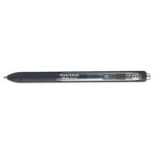 Papermate® InkJoy Retractable Gel Pen, Micro 0.5mm, Black Ink/Barrel, Dozen (PAP1951720)