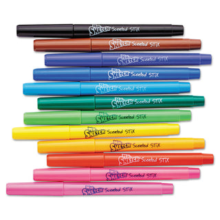 Mr. Sketch® Scented Stix Watercolor Marker Set, Fine Bullet Tip, Assorted Colors, 216/Set (SAN1905315)