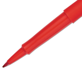 Papermate® Point Guard Flair Pen, Red Barrel, 1.0 Mm, Red Ink (PAP8420152)