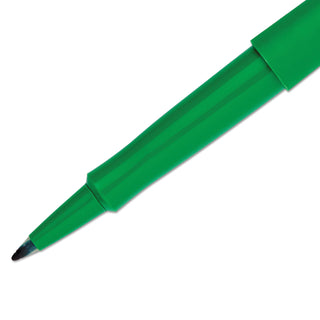 Papermate® Point Guard Flair Pen, Green Barrel, 1.0 Mm, Green Ink (PAP8440152)