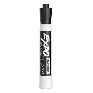 EXPO® Low-Odor Dry-Erase Marker, Broad Chisel Tip, Black, 36/Box (SAN1920940)