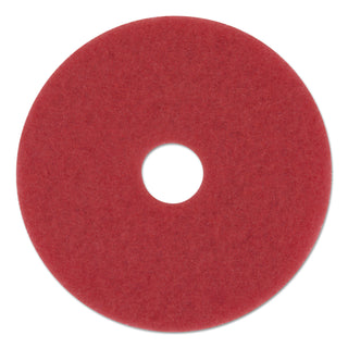 3M™ Low-Speed Buffer Floor Pads 5100, 20" Diameter, Red, 5/Carton (MMM08395)
