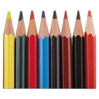 Prismacolor® Col-Erase Pencil with Eraser, 0.7 mm, 2B (#1), Assorted Lead/Barrel Colors, Dozen (SAN20516)