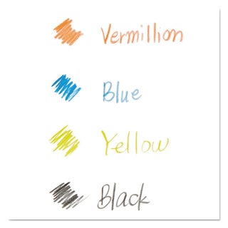 Prismacolor® Col-Erase Pencil with Eraser, 0.7 mm, 2B (#1), Assorted Lead/Barrel Colors, Dozen (SAN20516)