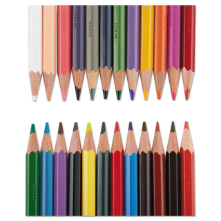 Prismacolor® Col-Erase Pencil with Eraser, 0.7 mm, 2B (#1), Assorted Lead/Barrel Colors, 24/Pack (SAN20517)