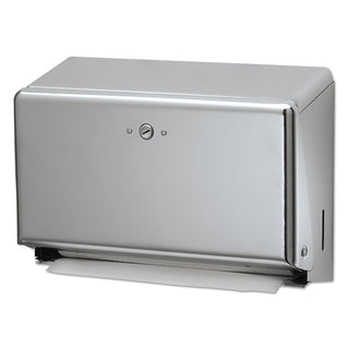 San Jamar® Mini C-Fold/Multifold Towel Dispenser, Chrome, 11 1/8 x 3 7/8 x 7 7/8 (T1950XC)