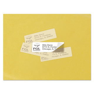 Avery® Repositionable Address Labels w/SureFeed, Laser, 1 x 2 5/8, White, 3000/Box (AVE55160)