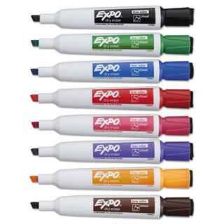 EXPO® Magnetic Dry Erase Marker, Broad Chisel Tip, Assorted Colors, 8/Pack (SAN1944741)