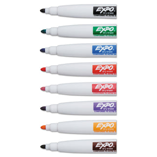 EXPO® Magnetic Dry Erase Marker, Fine Bullet Tip, Assorted Colors, 8/Pack (SAN1944748)