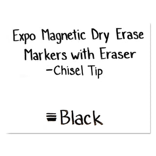 EXPO® Magnetic Dry Erase Marker, Broad Chisel Tip, Black, 4/Pack (SAN1944729) (SAN1944729)