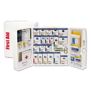 First Aid Only™ ANSI 2015 SmartCompliance General Business First Aid Station, 50 People, 202 Pieces, Plastic Case (FAO90580)