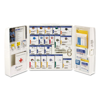 First Aid Only™ ANSI 2015 SmartCompliance General Business First Aid Station, 50 People, 202 Pieces, Plastic Case (FAO90580)