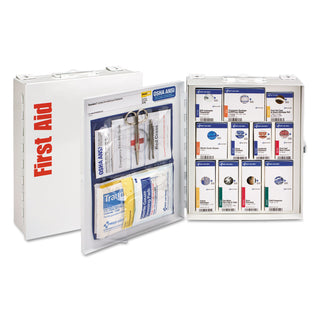 First Aid Only™ ANSI 2015 SmartCompliance General Business First Aid Station Class A, No Meds, 25 People, 94 Pieces, Metal Case (FAO90578021)