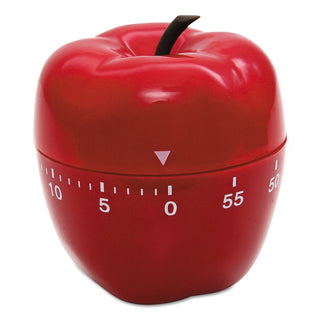 Baumgartens® Shaped Timer, 4" dia., Red Apple (BAU77042)