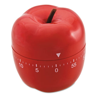 Baumgartens® Shaped Timer, 4" dia., Red Apple (BAU77042)