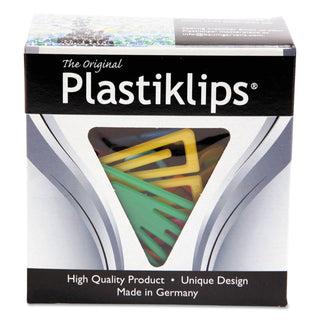 Baumgartens® Plastiklips Paper Clips, Extra Large, Assorted Colors, 50/Box (BAULP1700)