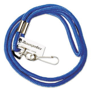 SICURIX® Rope Lanyard with Hook, 36", Nylon, Blue (BAU68903)