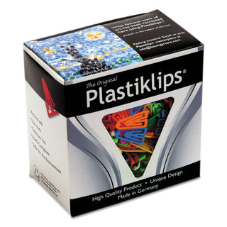 Baumgartens® Plastiklips Paper Clips, Small (No. 1), Assorted Colors, 1,000/Box (BAULP0200)