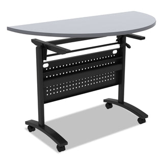 Alera® Valencia Flip Training Table Base, Modesty Panel, 28 1/2w x 19 3/4d x 28 1/2h, Black (ALEVA734836BK)