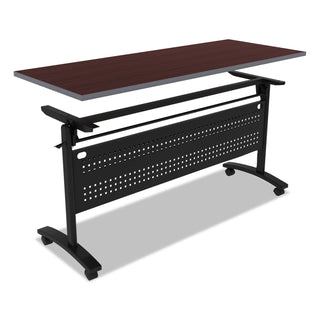 Alera® Valencia Flip Training Table Base, Modesty Panel, 57 7/8w x 19 3/4d x 28 1/2h, Black (ALEVA737260BK)