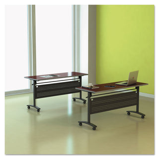 Alera® Valencia Flip Training Table Base, Modesty Panel, 57 7/8w x 19 3/4d x 28 1/2h, Black (ALEVA737260BK)
