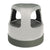 Cramer® Scooter Stool, Round, 2-Step, 15", Step and Lock Wheels, 300 lb Capacity, Gray (CRA50011PK82)