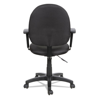 Alera® Essentia Series Swivel Task Chair with Adjustable Arms, Supports up to 275 lbs, Black Seat/Black Back, Black Base (ALEVTA4810)