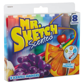 Mr. Sketch® Scented Watercolor Marker, Broad Chisel Tip, Assorted Colors, 8/Set (SAN1905070)