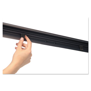 MasterVision™ Basic Tripod Melamine Presentation Easel, 22 1/2 x 42, White/Black (BVCEA2300045)