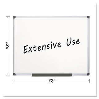 MasterVision™ Porcelain Value Dry Erase Board, 48 x 72, White, Aluminum Frame (BVCCR1201170MV)