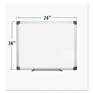 MasterVision™ Porcelain Value Dry Erase Board, 24 x 36, White, Aluminum Frame (BVCCR0601170MV)
